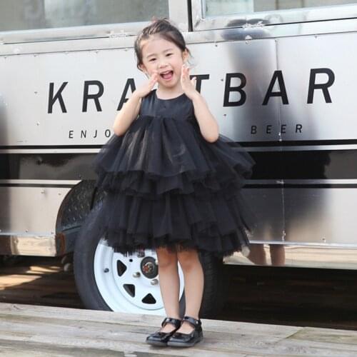 Little Girl Ceremonies Dress Baby Childrens Clothing Tutu Kids Dresses Clothes Wedding Party Gown Vestidos Robe Fille CA985