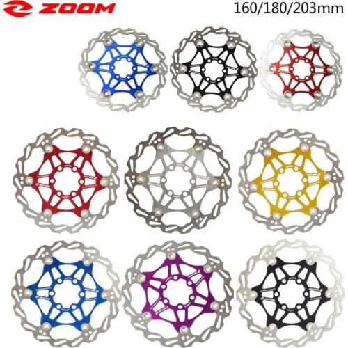 ZOOM Floating Disc Rotors 160/180mm Floating-Disc Hydreaulic Brake Pad Bicycle Parts Accessories For Road Bicycle Mountain Bike