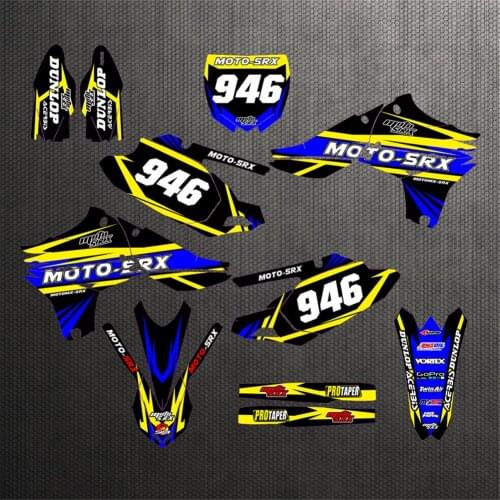 For Yamaha 450 YZF Motocross full set of graphics stickers Backgrounds decals kits For Yamaha YZF450 YZ450F 2010 2011 2012 2013