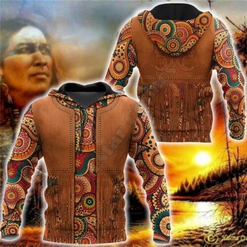 Premium Native Culture 3D Printed Unisex Sweatshirt zipper hoodies women For men Pullover streetwear Cosplay costumes 04