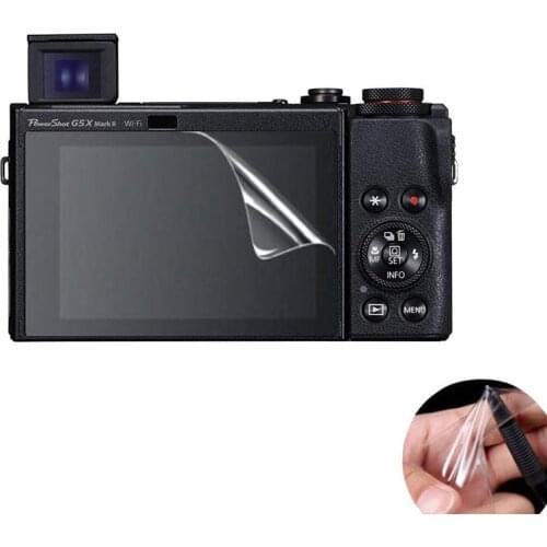 3 x Clear PET Screen Protector Soft Cover Guard Protective Film for Canon PowerShot G5X Mark II 2/G5 X Mark2 MK2 G5XII Camera