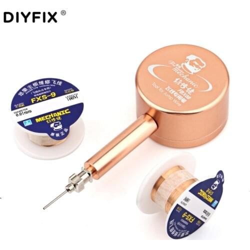 DIYFIX Insulation Jump Wire for iPhone Fingerprinter Senso Box with 0.01mm Fly Line PCB Link Wire Mobile Phone Welding Tools Set