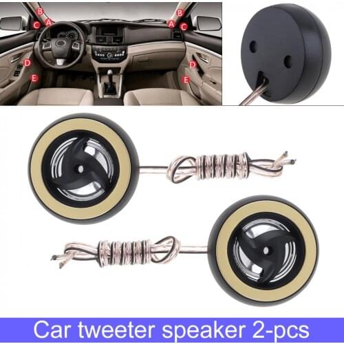 2pcs 25mm 150W Universal High Efficiency Mini Dome Car Tweeter Speakers for Car Audio System