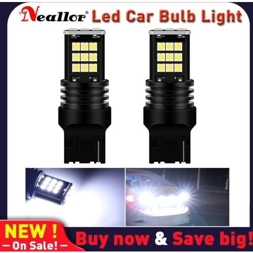 2X Canbus T20 7443 W21W 7441 7443 7444 W21/5W Car LED Bulbs for LADA Dimension Lights Lamps Super Bright White 6000K DC12V Brake