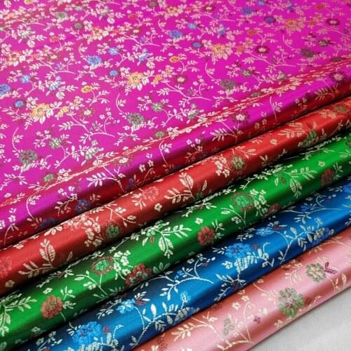 75x50cm Damask Jacquard Brocade Floral Fabric For Apparel Costume Upholstery Furnishing Curtain Clothing Material Patchwork