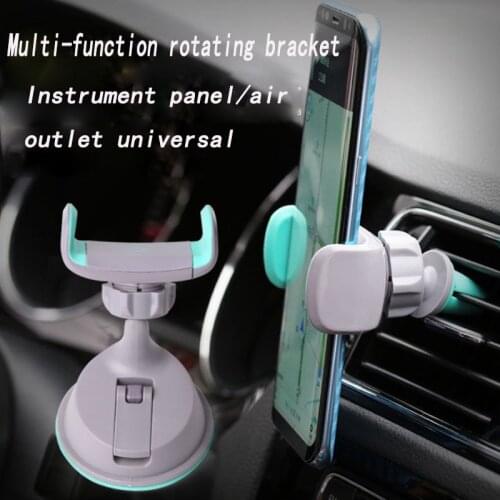 Car mobile phone stand car dashboard outlet multi-function universal rotary chuck clamp mobile phone stand car accessories