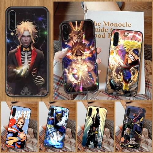 All Might My Hero Academia anime Phone Case For Samsung Galaxy A 10 12 20E 21S 30 32 40 50 51 52 70 71 72 5 6 7 2016 2018 black