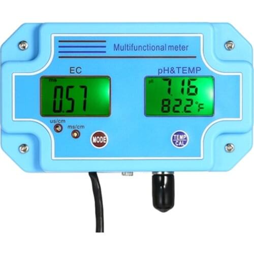 Digital PH EC Temp Online Monitor 3in1 High Accuracy Aquarium Water PH EC Temperature Multifunctional Meter Equipment Tools