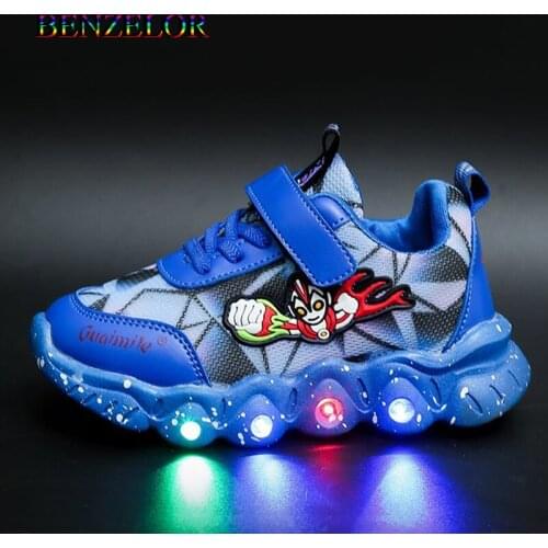 ENWAYEL 2021 Led Shoes Kids Shoes Lighting Girls Children Boys Light Up Luminous Sneakers Glowing Illuminated Lighted Footwear