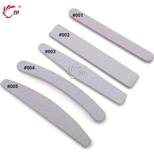 5 pcs/lot Sandpaper Nail File Lime 100/180 Double Side Sanding Buffer Block Set Grey Nail Files For UV Gel Polish Manicure Tool