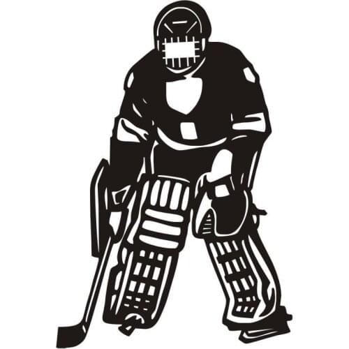 Hot Salling Hockey Player Wall Decals Decor Living Room Removable Strong Adhesive Vinyl Wall Stickers Sport Style Decor ZA406