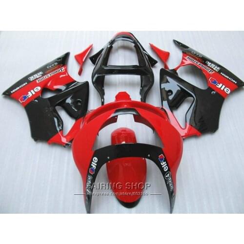 Free 7 gifts fairing kit For Kawasaki ZX6R 1998 1999 98 99 red black bodywork fairings set ninja zx6r OI31