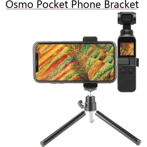 Tripod Mount Bracket Phone Holder Multi Functional Aluminum Alloy for DJI Osmo Pocket/Pocket 2 Handheld Gimbal Accessories