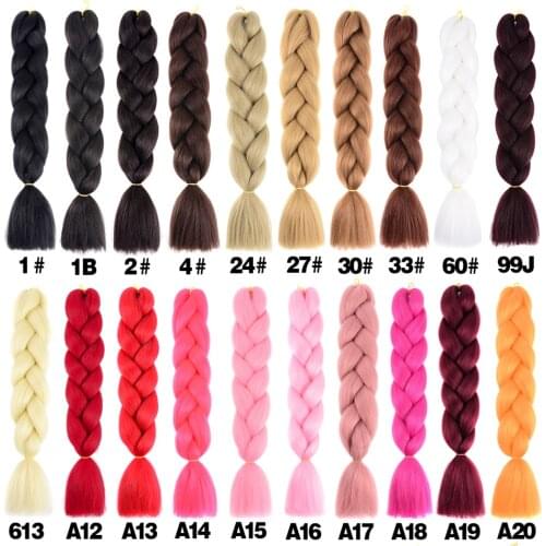 Loryana Kanekalon Ombre Braiding Hair Synthetic jumbo hair Braids Extension Box Braid Hair Crochet braids for women