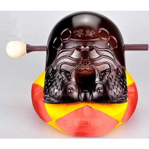 Melodious Voice Musical Instruments Used In Buddhist 5 Inches Pray To Buddha Temple Block High Quality Plastic Wooden Fish