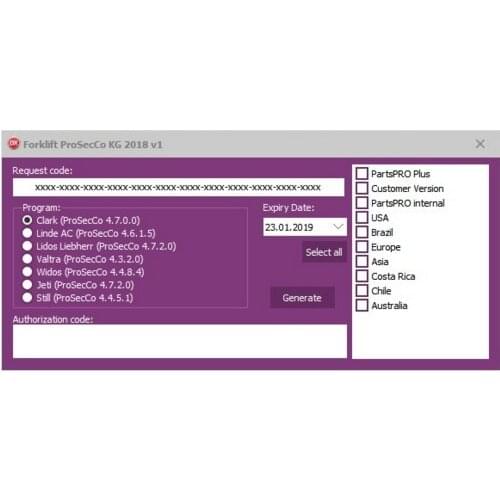 2018 New Clark \ Linde \STILL \Liebherr \Valtra \Jungheinrich \Valtra \ Widos Forklift Combo Forklift Keygen