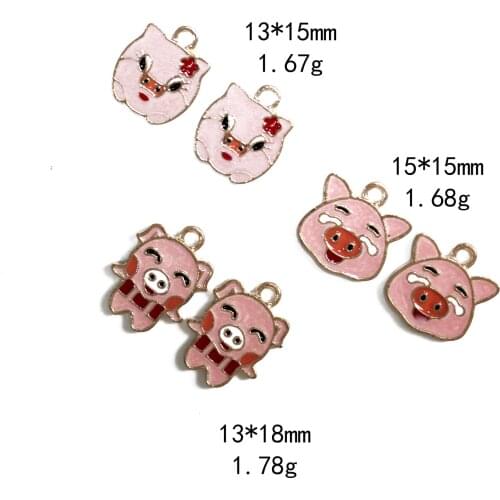 Novelty earrings Korean earrings quirky jewelry dripping cute pig head alloy jewelry accessories earrings pendant wholesale