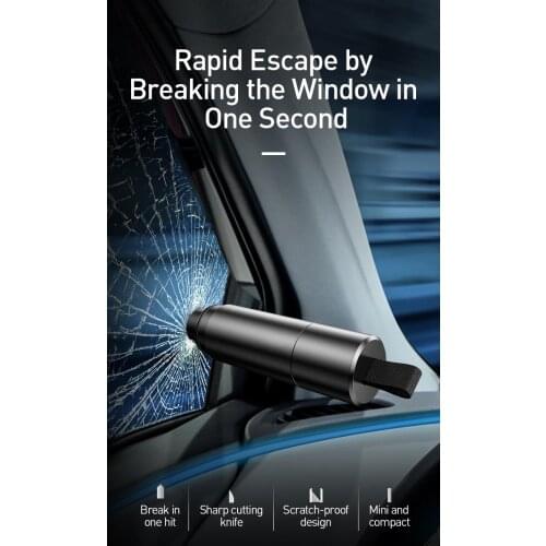 New Mini Car Safety Hammer Auto Emergency Glass Window Breaker Seat Belt Cutter Life-Saving Escape Car Emergency Tool