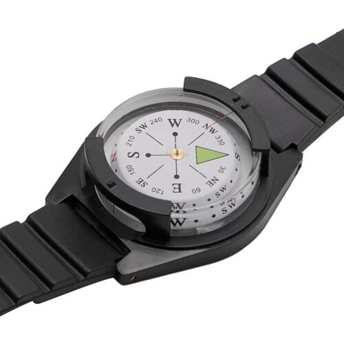 NEW Tactical WRIST COMPASS - Military Outdoor Survival Watch Strap Band Bracelet
