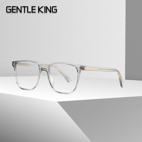 GENTLE KING Plastic Titanium Glasses Frames Polygon Anti Blue Men Women Optical Fashion Computer Glasses