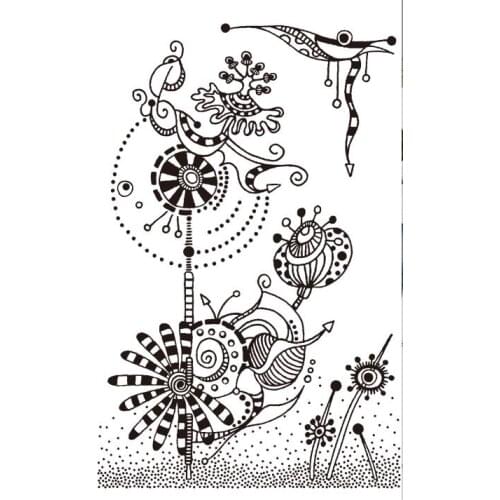 Flowers Transparent Clear Silicone Stamp/Seal for DIY scrapbooking/photo album Decorative clear stamp sheets ST0565