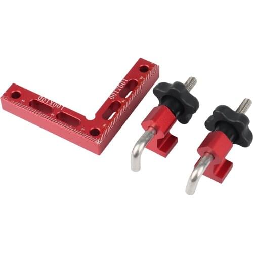 Right Angle Clamps 90 Degrees L-Shaped Auxiliary Fixture Splicing Board Positioning L-Shaped Ruler Positioner Clip