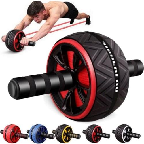 Fitness Ab Roller Wheel Abdominal Muscles Trainer Home Gym Equipment for Men Women Abdominal Exercise Abs Core Workout Trainer