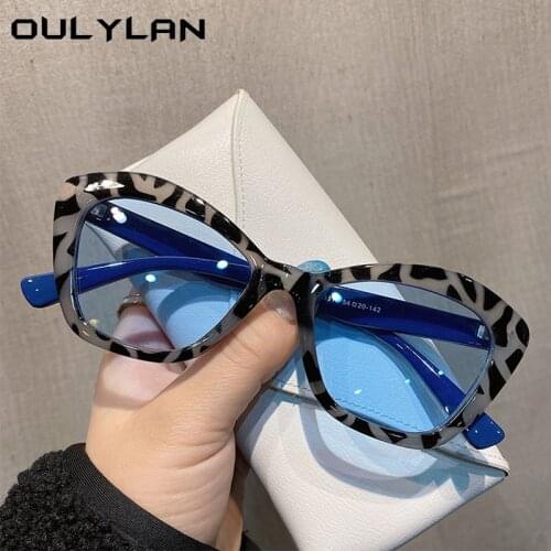 Oulylan Cat Eye Sunglasses Women Vintage Glasses Ladies Luxury Brand Designer Sun Glasses Fashion Cateyes Sunglass Shades UV400