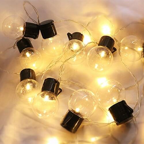 G50 Solar LED String Light Outdoor Garland Street LED Bulb Solar Energy for Christmas Decoration Lamp Indoor Holiday Lighting