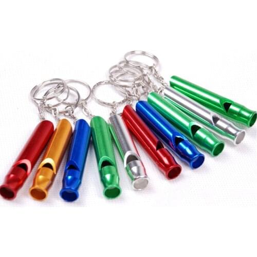Outdoor Survival Whistle, Lifeguard Whistle, Aluminum Alloy Survival Whistle, Referee Whistle With Rope, Childrens Whistle