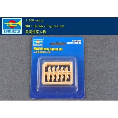 Trumpeter #06633 1/200 Scale WWII US Navy Figures Model Kits