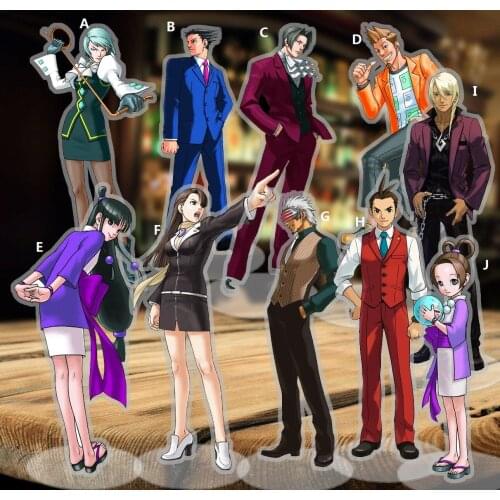 Ace Attorney Gyakuten Saiban Asougi Kazuma Acrylic Stand Figure Display 15cm