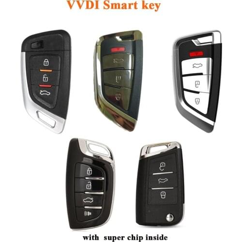 Xhorse Universal 3/4 Buttons MQB Remote Smart Key XSCS00EN/KF01/20/21EN for VVDI2/VVDI Key Tool MAX MINI Key Programmer