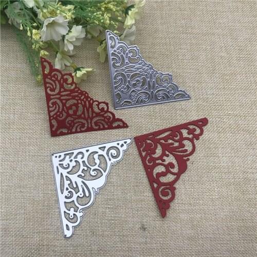 2Pcs/set Lace Edge Border Metal Cutting Dies Stencils for DIY Scrapbooking Album Paper Card Decorative Craft Embossing Die Cuts