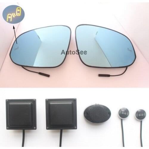 2017 for Toyota RAV4 car BSD blind spot detection 24GHZ MWR Radar Sensor Mirror LED light LCA Lane change warning