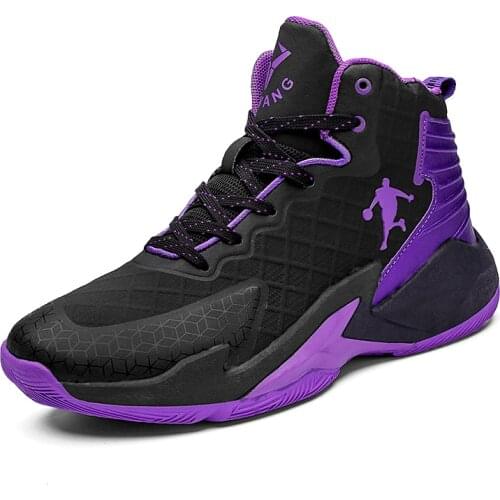 Mens Retro Basketball Shoes Breathable Unisex Couples Outdoor Sport Shoes Lace-Up Men High Top Sneakers Basketball Shoes