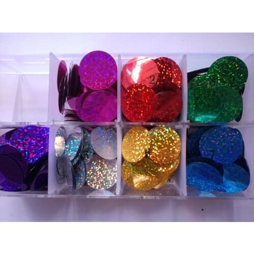 About 590Pcs 30mm Large Round Loose Sequins Paillettes Sewing Wedding Craft Laser Sequin DIY Craft Supply Hot Sale