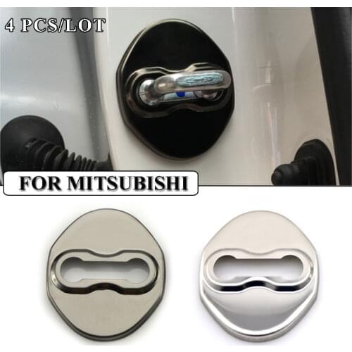 Ceyes Car Styling Car Covers Door Lock Cover Case For Mitsubishi Lancer Asx Outlander Pajero l200 Galant Accessories Car-Styling