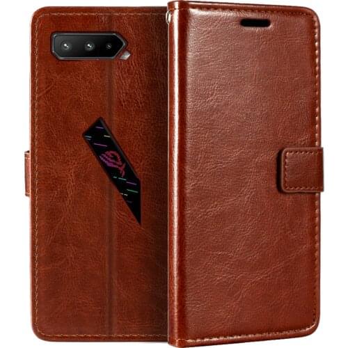 Case For Asus ROG Phone 5 Pro ZS673KS Wallet Premium Magnetic Case Cover With Card Holder For Asus ROG Phone 5 Ultimate ZS673KS
