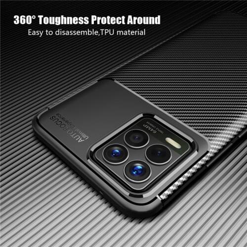 For Oppo Realme 7 Pro Case Cover Realme X7 7i Pro Soft Silicone TPU Shockproof Bumper Carbon Fiber Phone Cover Realme 7 Pro Case