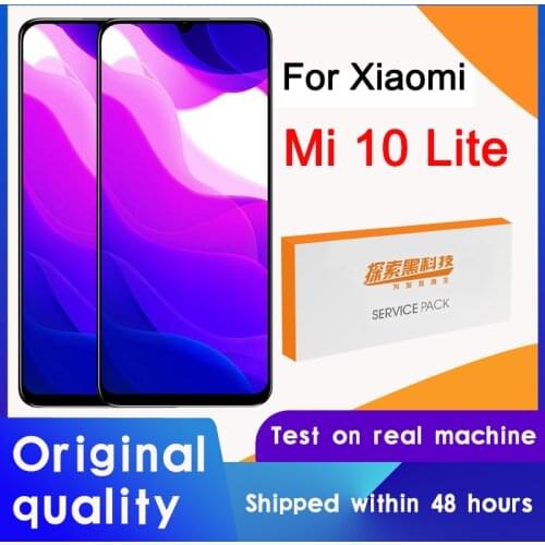 Original 6.57'' Display Replacement For Xiaomi Mi 10 Lite 5G LCD Touch Screen Digitizer Assembly For Mi 10 Lite LCD Display