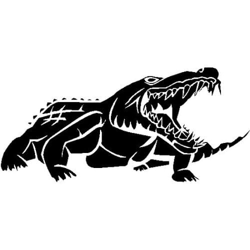 Hero Cool Animal Crocodile Comic Funny Car Stickers Pvc Fashion Body Bumper Decoration High Quality Waterproof Sunscreen Decals