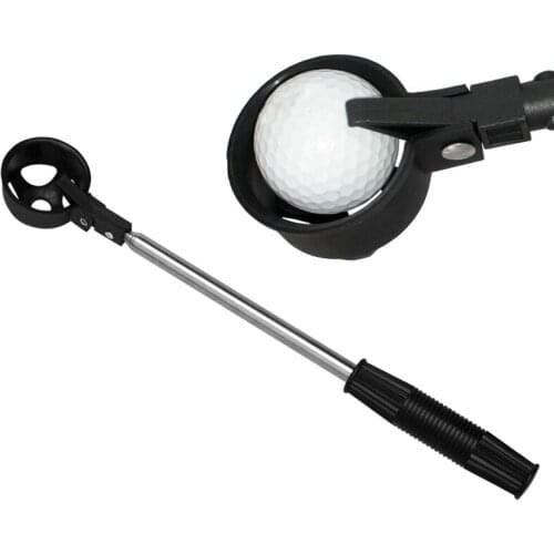 Hot 8 Section Antenna Stainless Steel Pick Up Club Golf Ball Retriever Device Automatically Telescopic Portable DO2