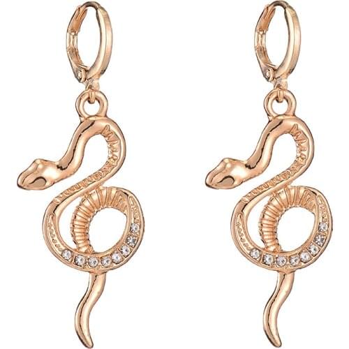 Metal Snake Earring Fashion Jewelry Drop Earrings Faith In Ethnic Egypt Wholesale Gifts Shine Punk Gothic Classic Accessories
