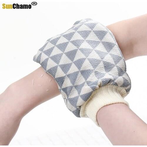 Fashion Scrub Bath Towel Korean Powerful Mud Back Bath Glove Baby Children Double-sided Gray Adult Rub Back Soft Body Cleaning
