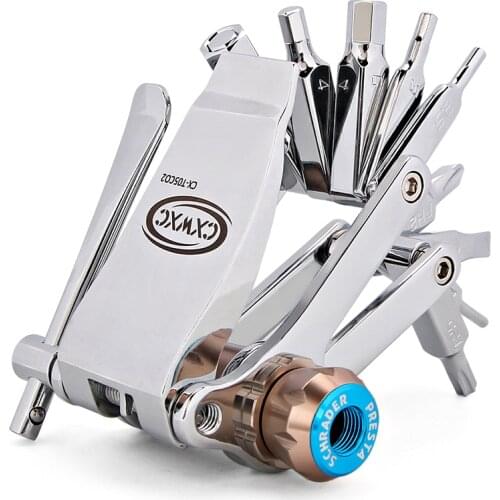 Bicycle Repair Kit Multi-tool Multifunction Cycling Maintenance Tools Screwdriver Cartridge Inflator Bike Accessories Components