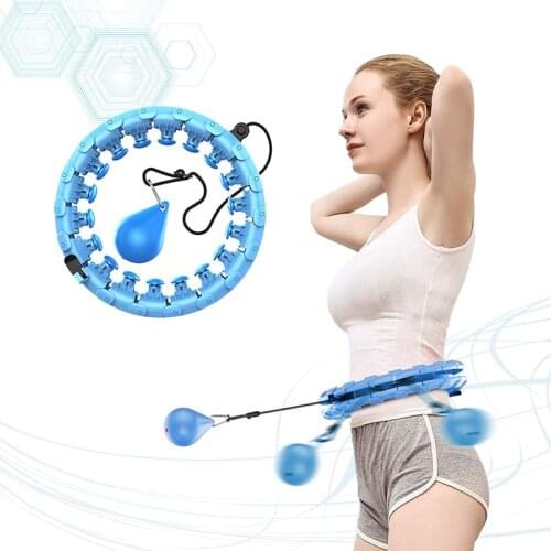 Weighted Sports Hoops for Adults Beginners do not Fall, Abdomen Fitness Increase Beauty, Weight Loss and Massage, Detachable