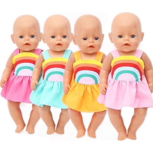 New Style Dress Clothes Fit For17inch/43cm Born Baby Doll Clothes Doll Accessories For Baby Festival Gift