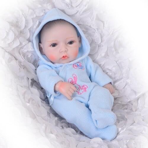 KEIUMI 11'' Reborn Babies Boy Full Body Silicone Can Bathe 27 cm Baby Reborn Dolls Realistic Toys For Kids Playmate Fashion Gift