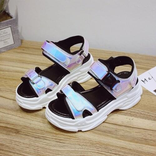 Sexy Open-toed Women Sport Sandals Wedge Hollow Out Women Sandals Outdoor Cool Platform Shoes Women Beach Summer Shoes 2020 New